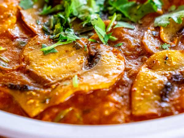 Mushroom Bhaji from Shah Jahan Salisbury