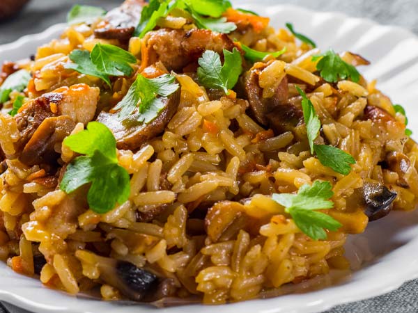 Mushroom Rice from Shah Jahan Salisbury