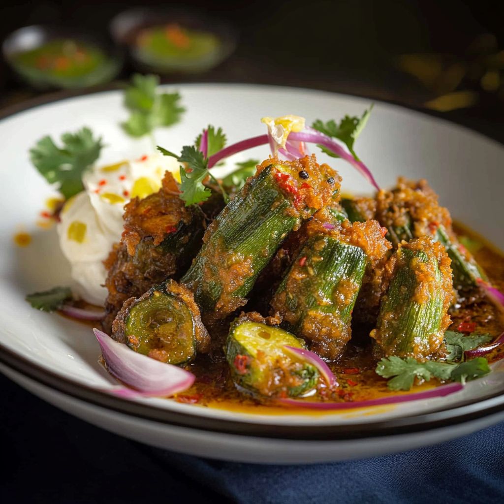 jaipuri crispy okra bhaji