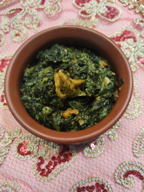 creamy garlic spinach