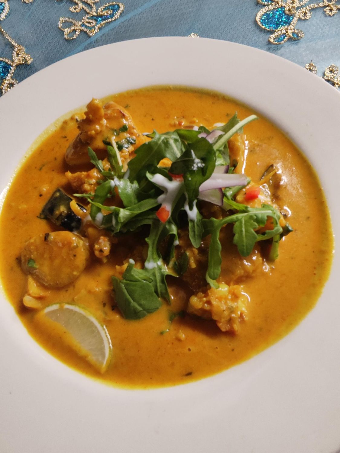 alaskan cod loin. served with steamed basmati rice.