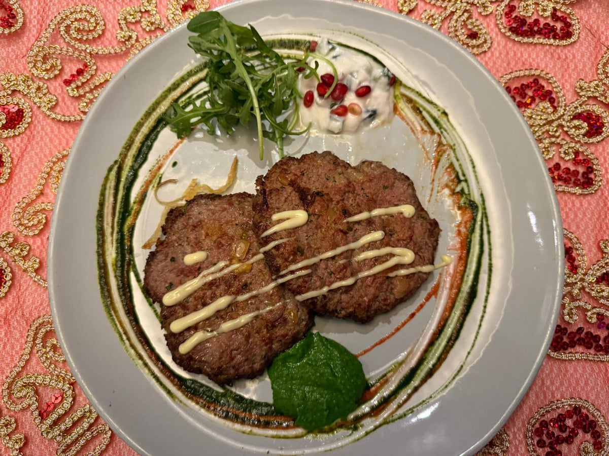 lucknow’s famous royal galouti kebab of spring lamb