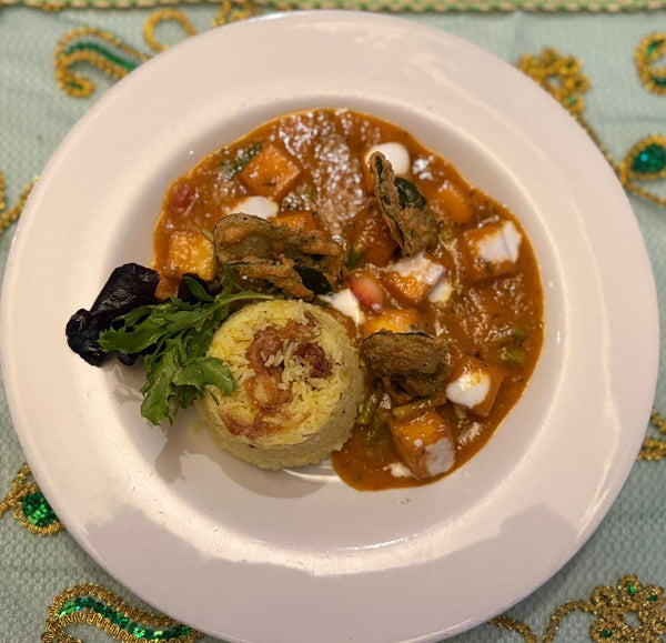 Paner Makanwala. served with saffron rice.