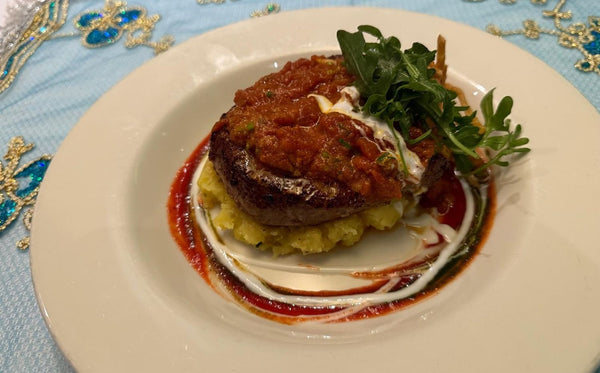 clove and chilli oil infused aged beef fillet steak