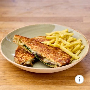 Pesto, Mushroom & Mozzarella Sourdough  Toastie from Boston Tea Party Salisbury