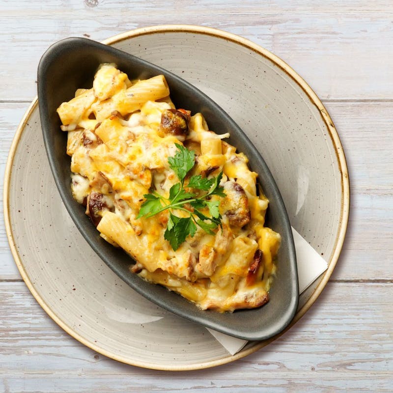 Oven Baked Chicken & Mushroom Rigatoni from Wildwood Salisbury