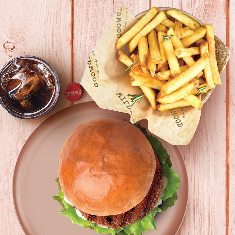Burger, fries and drink from Wildwood Salisbury