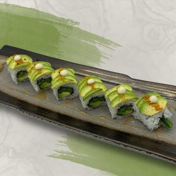 Avocado Asparagus Maki from Lah Koh Salisbury