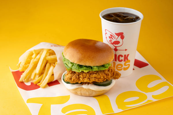 Spicy chicken burger Meal from ChickTales Salisbury