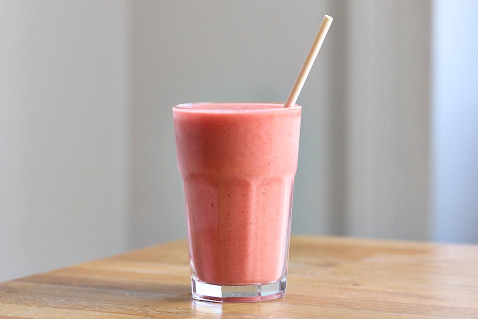 Strawberry & Banana Smoothie from Boston Tea Party Salisbury