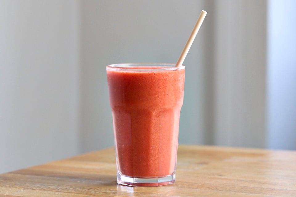 Raspberry & Mango Smoothie from Boston Tea Party Salisbury
