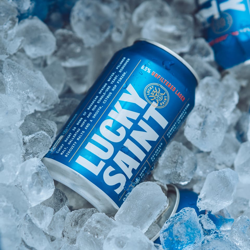 Lucky Saint Alcohol Free Lager from Boston Tea Party Salisbury