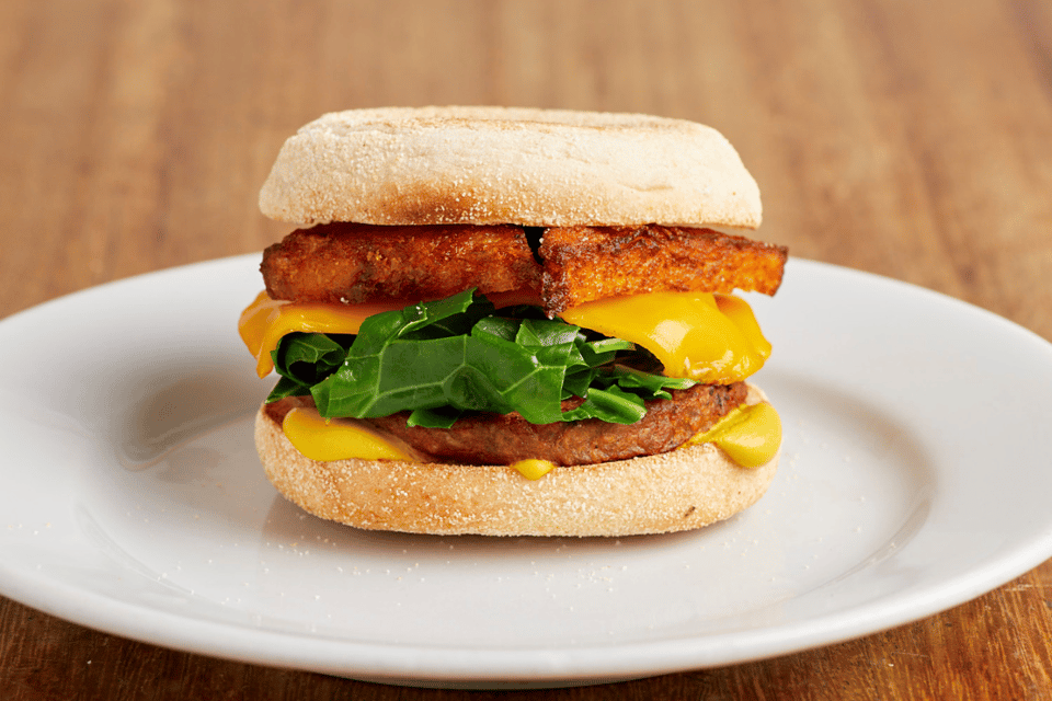 Vegan Breakfast Muffin from Boston Tea Party Salisbury