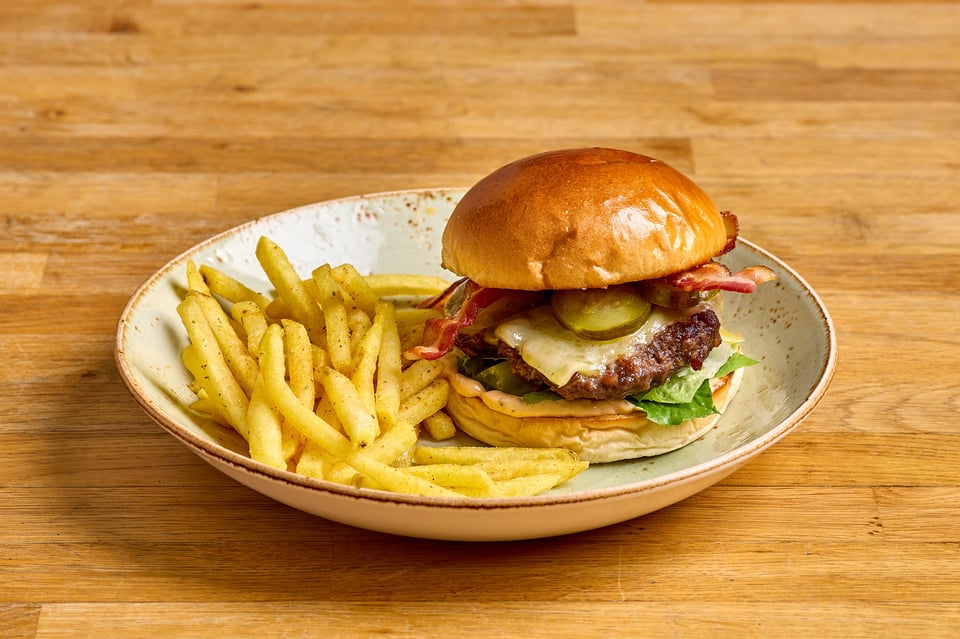 Bacon Cheeseburger from Boston Tea Party Salisbury