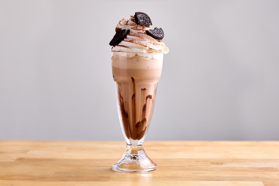Chocolate Oreo Shake from Boston Tea Party Salisbury