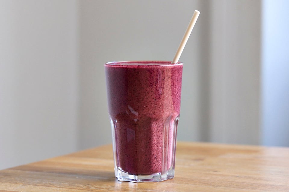 Berry Peachy Smoothie from Boston Tea Party Salisbury