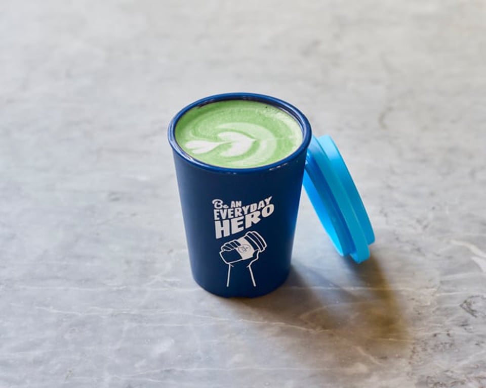 Vanilla Matcha Latte from Boston Tea Party Salisbury