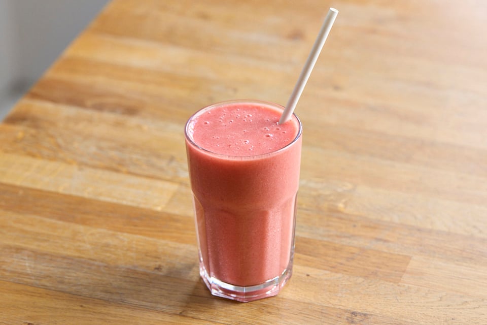 Kids Strawberry & Banana Smoothie from Boston Tea Party Salisbury