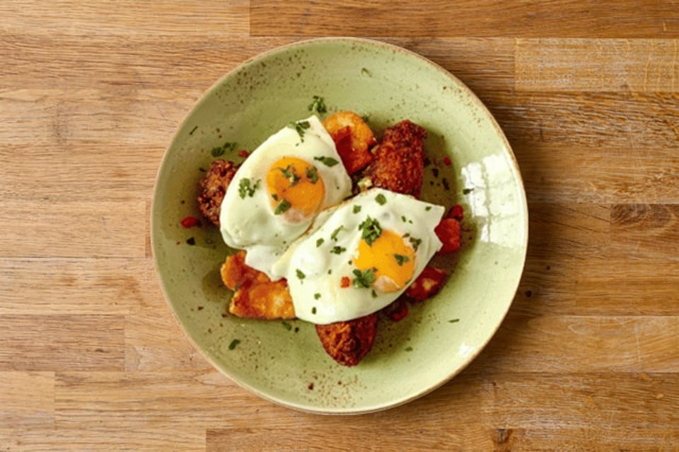 Sweetcorn Hash from Boston Tea Party Salisbury
