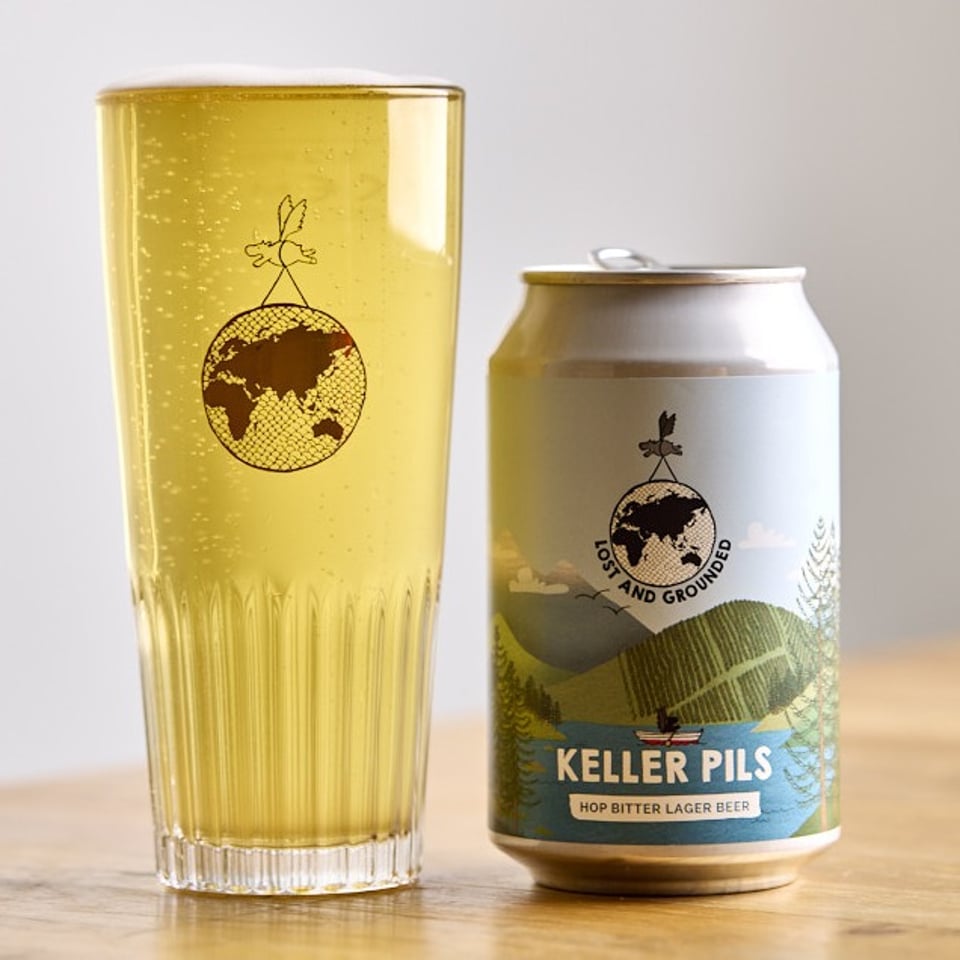 Lost and Grounded Keller Pils Lager from Boston Tea Party Salisbury